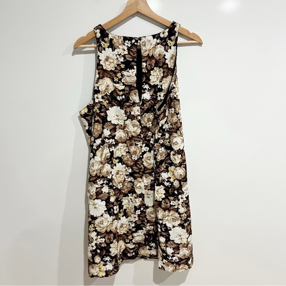 NWT Abercrombie & Fitch High Neck Linen Blend Mini Dress - Picture 5 of 10